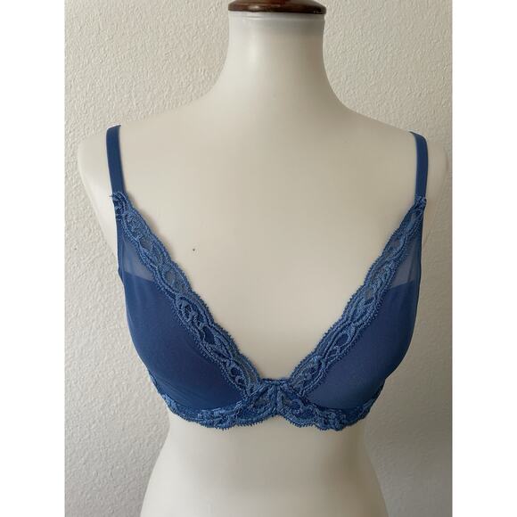 Natori Bra Lingerie Mesh Padded Lace Intimates Lounge - Picture 1 of 14